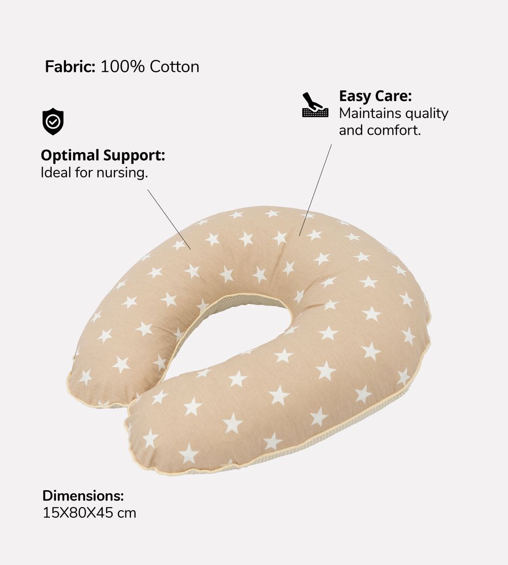 Bibena Nova - Breastfeeding Pillow - Green Stars