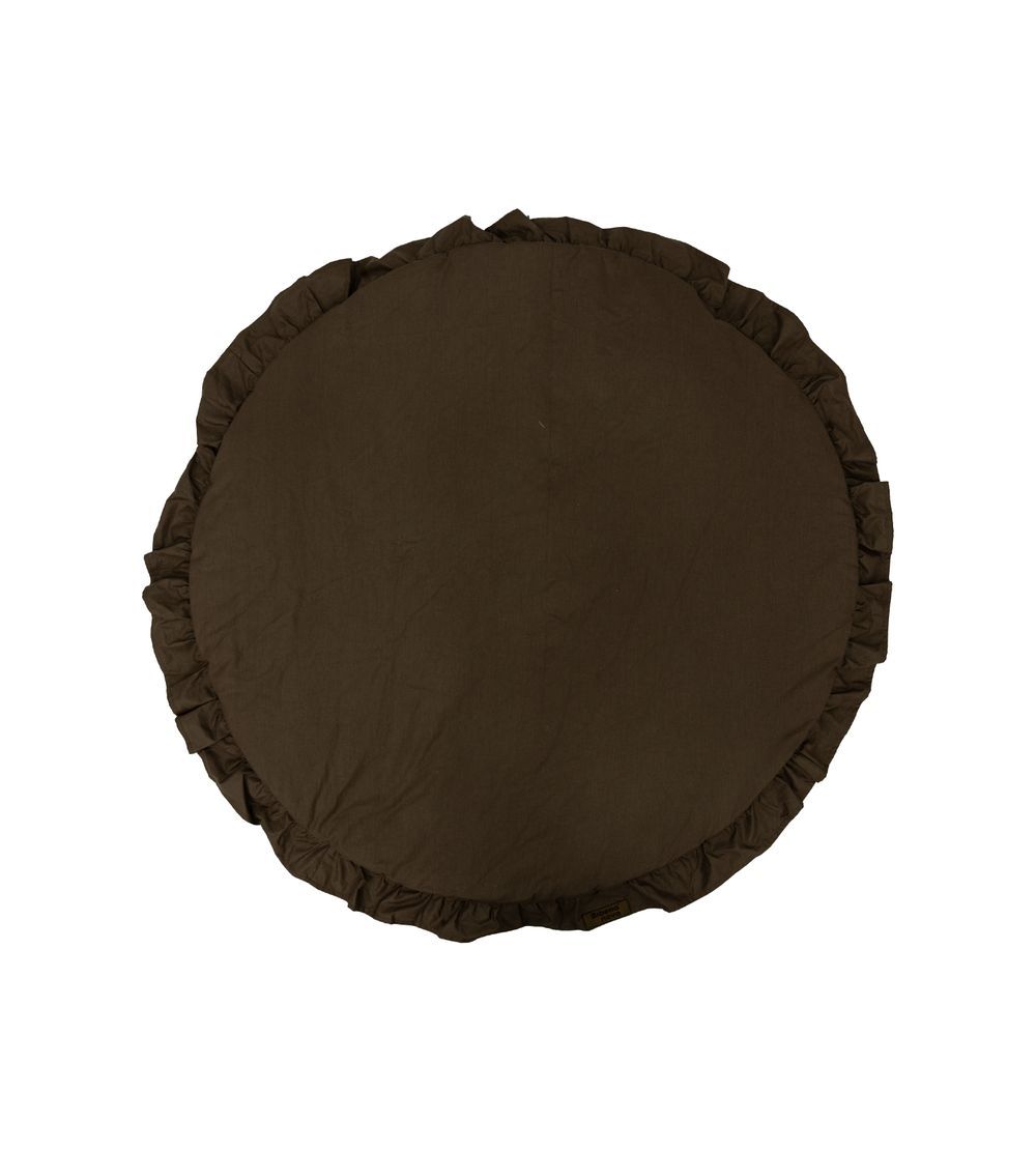 Bibena Nova - Camper Round Play Mat - Dark Deep Brown