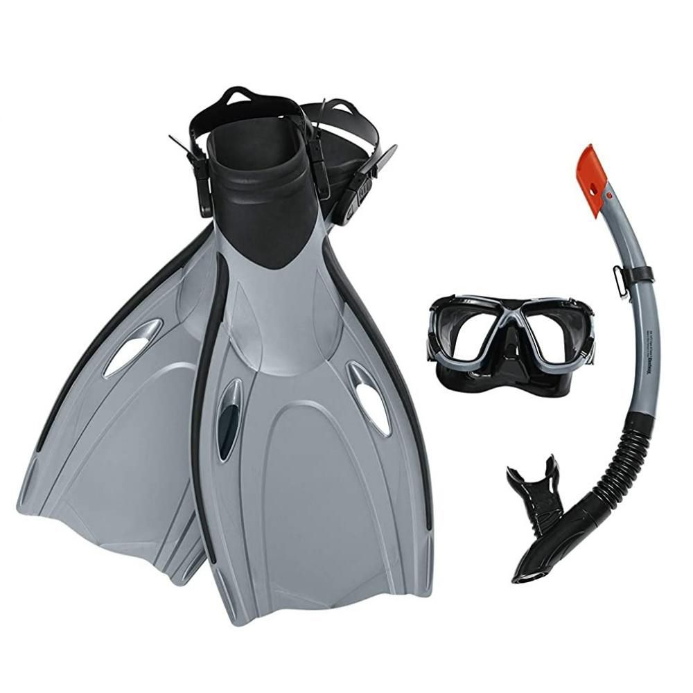 Bestway Hydro-Pro Snorkle And Fin Set - S/M - Color May Vary - 1pc