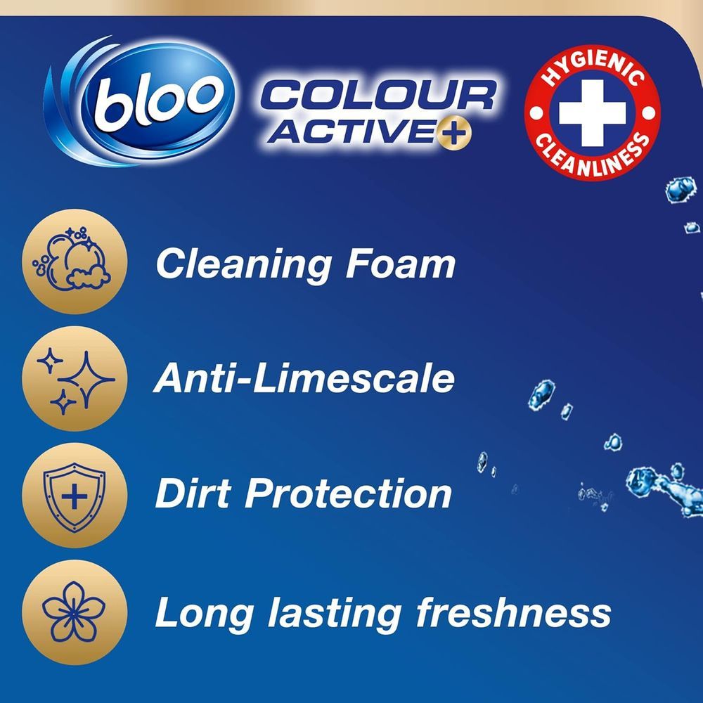 Bloo - Colour Active Toilet Rim Block - Bleach – 2 x 50g