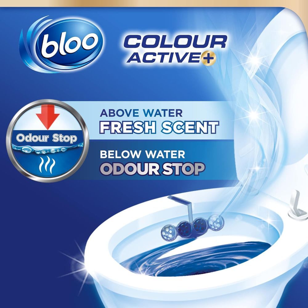 Bloo - Colour Active Toilet Rim Block - Bleach – 2 x 50g