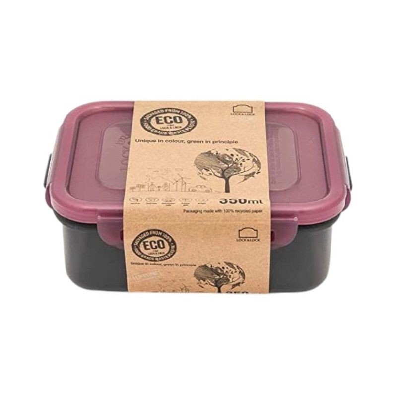 LOCK&LOCK - Eco-Friendly Airtight Microwave Freezer & Dishwasher Safe Food Container - 350ml