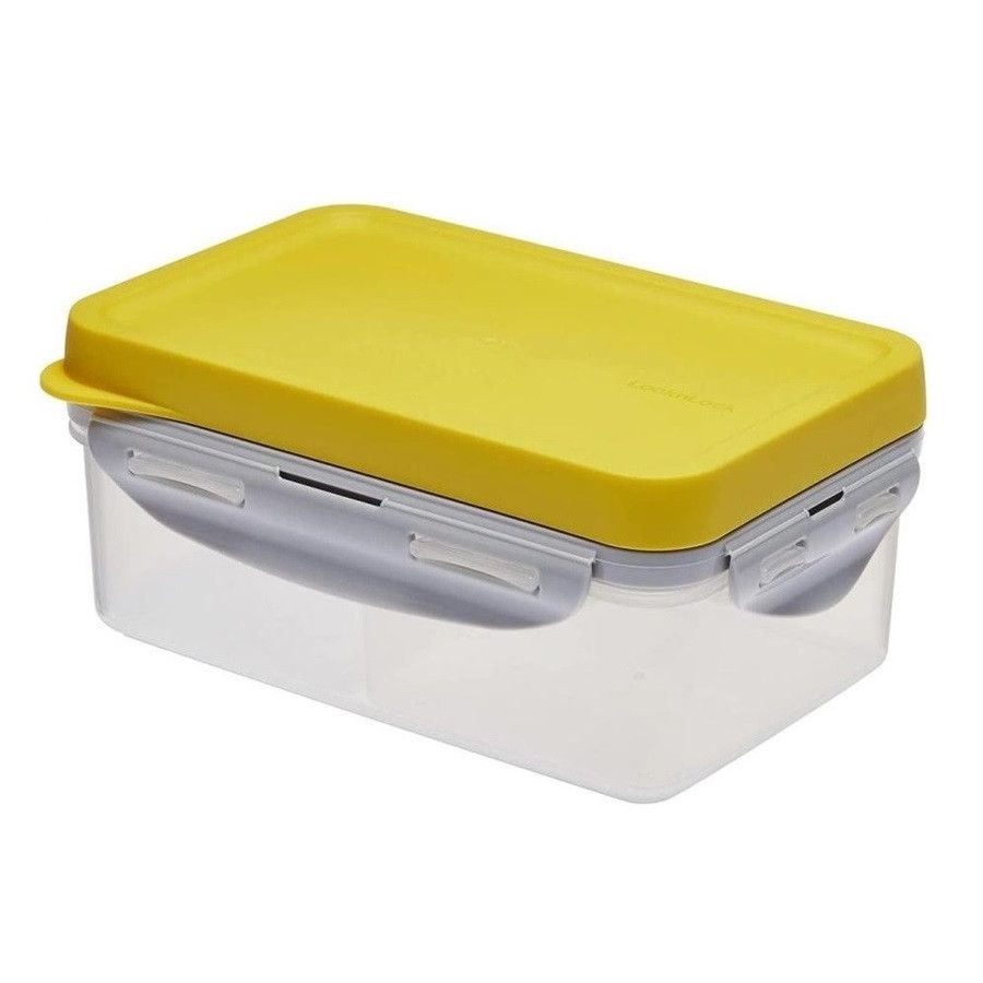 LOCK&LOCK - Airtight 3-in-1 To Go Lunchbox With Cutlery - Yellow