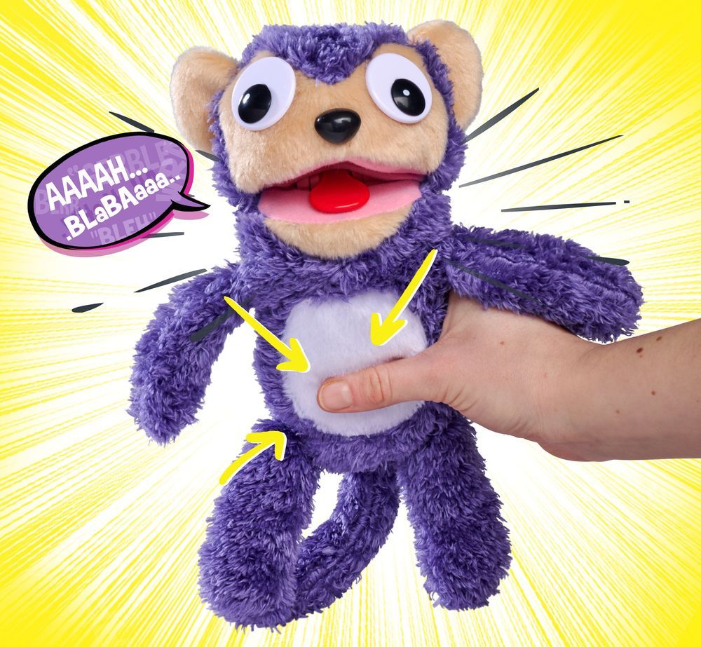 Simba - Screamerz Plush Toy - Monkey - Purple - 30cm