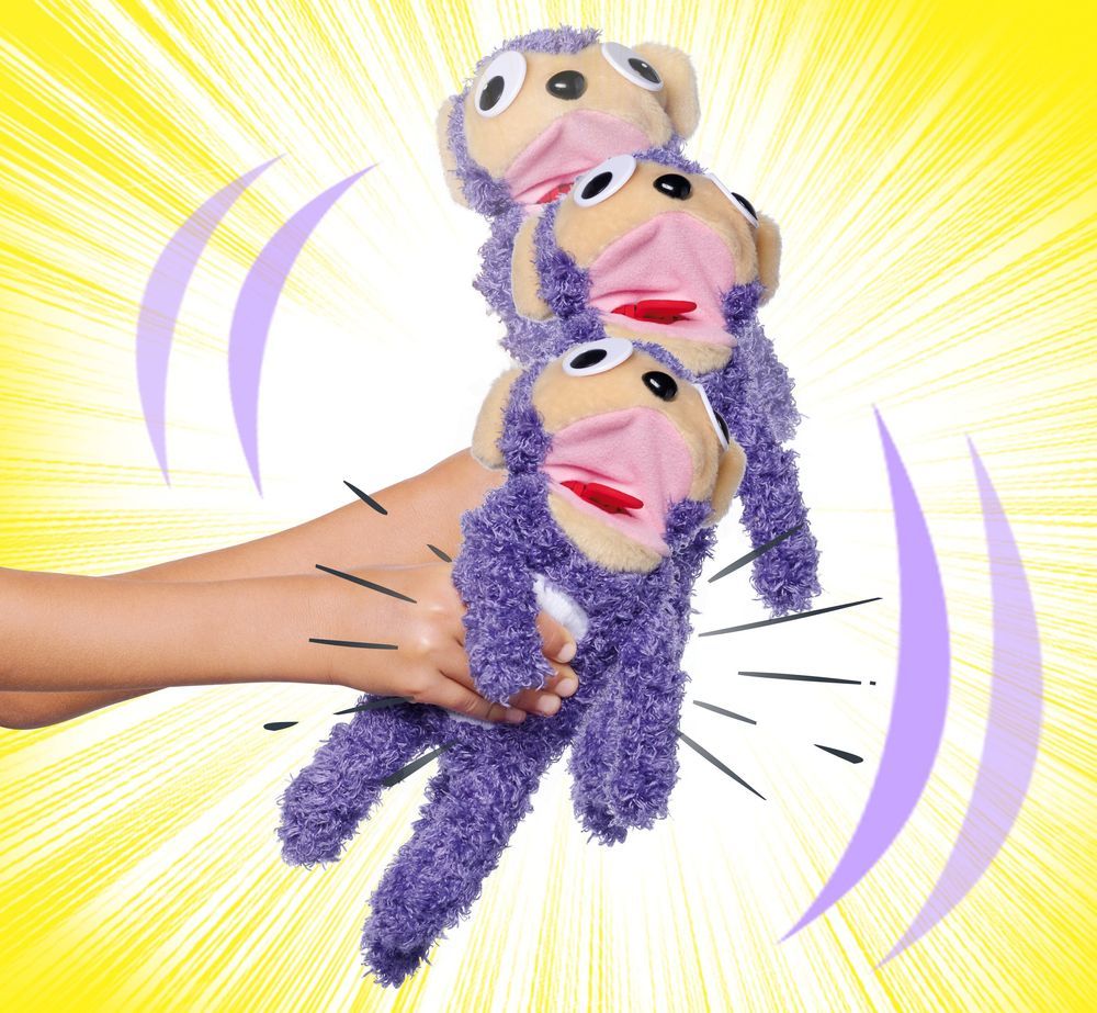 Simba - Screamerz Plush Toy - Monkey - Purple - 30cm