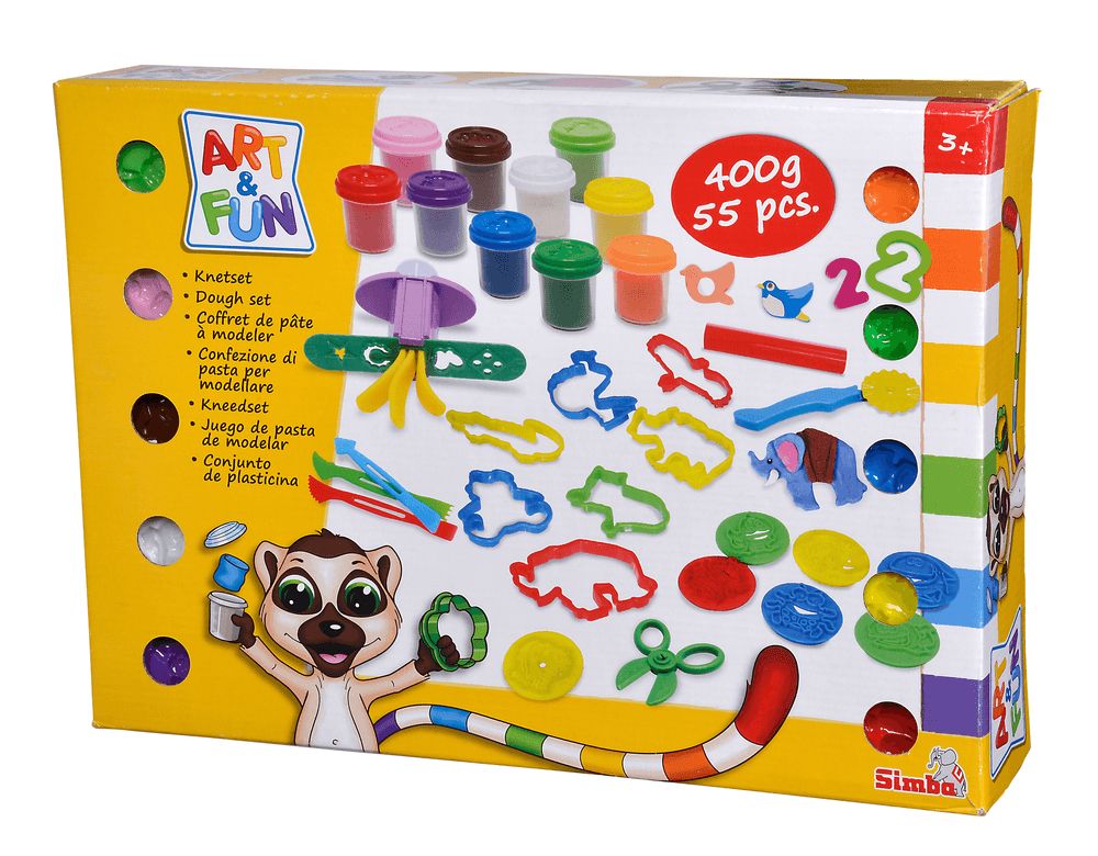 Simba - A And F Mega Dough Playset - 55pcs