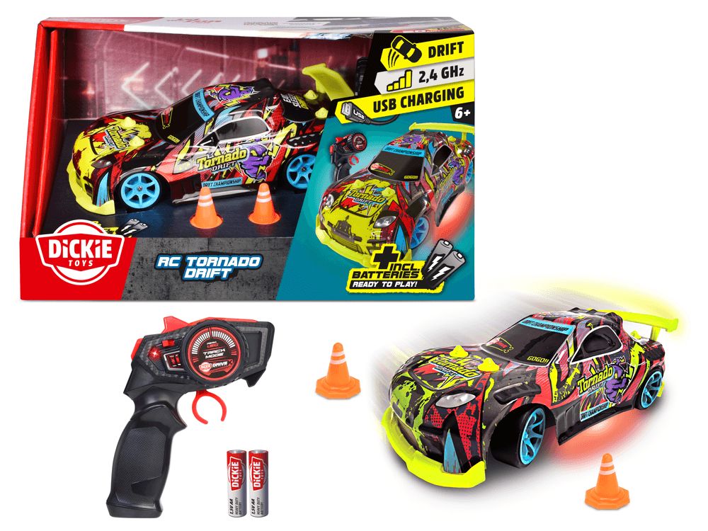 Dickie - RC Tornado Drift Vehicle Playset