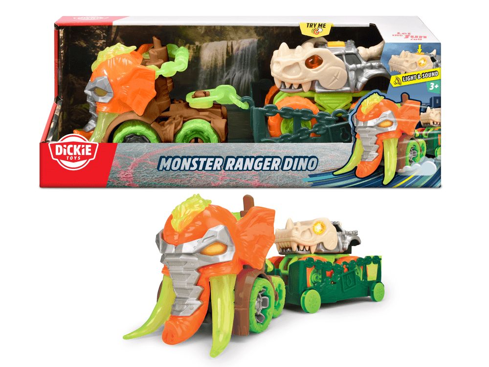 Dickie - Monster Ranger Dino Vehicle Playset