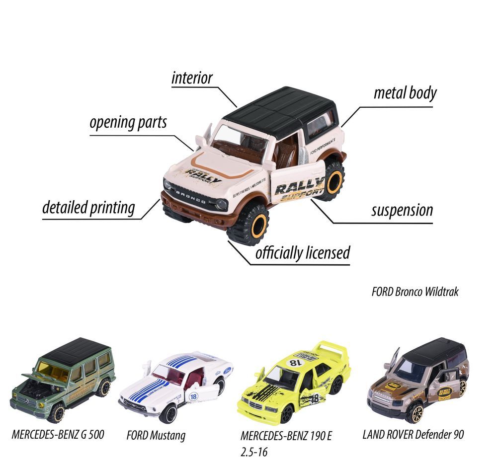 Majorette - Castheads Series Die-Cast Vehicle Set - 5 Pcs