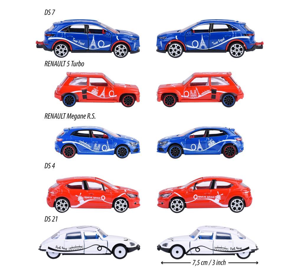 Majorette - French Touch Die-Cast Vehicle Set - 5 Pcs