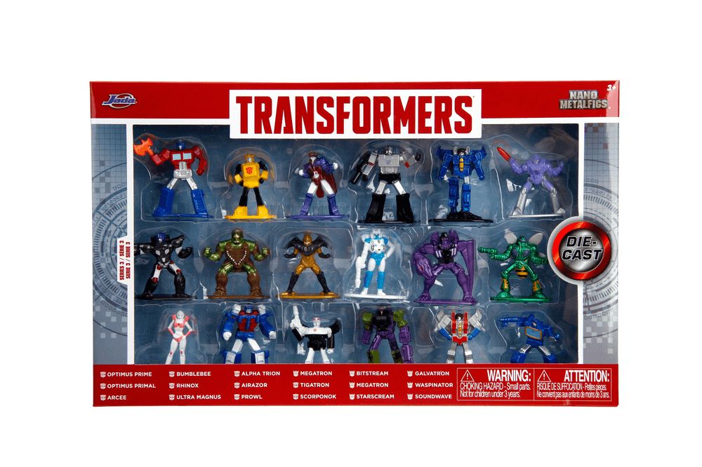 Jada - Transformers Wave 3 Nano Figures - 18 Pcs - 4cm