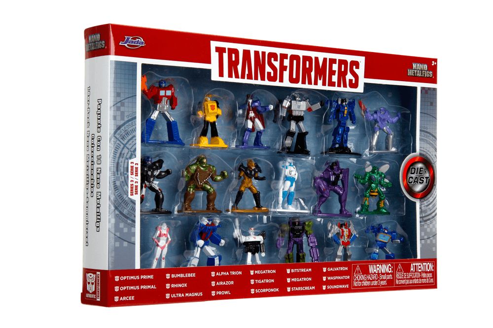 Jada - Transformers Wave 3 Nano Figures - 18 Pcs - 4cm