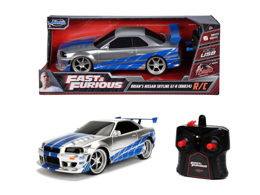 Jada - Fast And Furious Brian's Nissan Skyline GT-R RC Vehicle