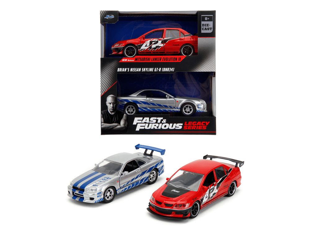 Jada - Fast And Furious Brian's Legacy Series Vehicle Set - 2 Pcs