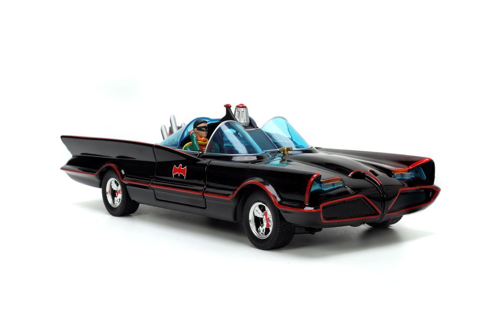 Jada - 1/24 Batman 1966 Class Batmobile Deluxe Car With 4 Action Figures