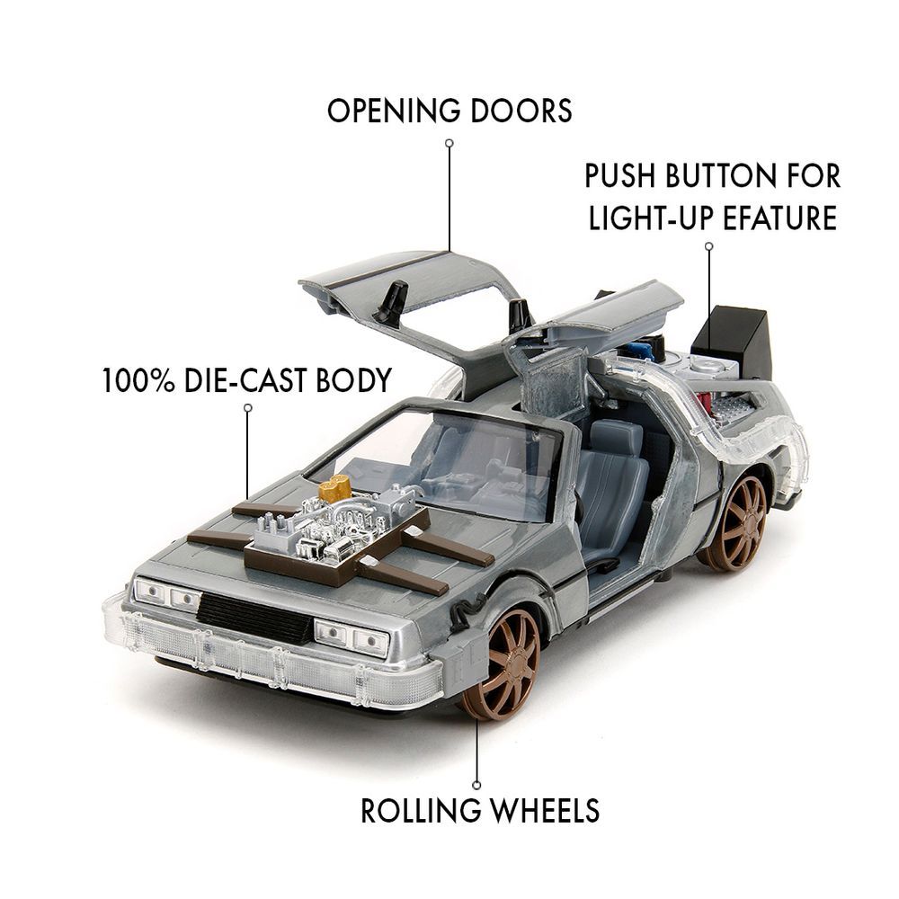 Jada - Back To The Future 3 Time Machine Vehicle - Silver