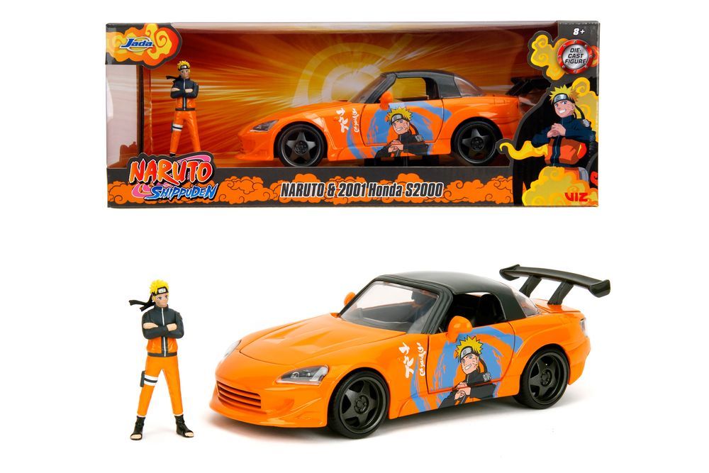 Jada - Naruto And 2001 Honda S2000 Vehicle Playset - 2 Pcs