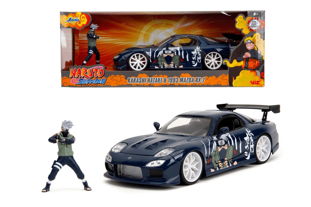 Jada - Naruto Kakashi Hatake And 1993 Mazda RX-7 Playset - 2 Pcs