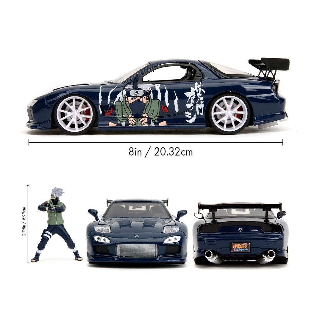 Jada - Naruto Kakashi Hatake And 1993 Mazda RX-7 Playset - 2 Pcs