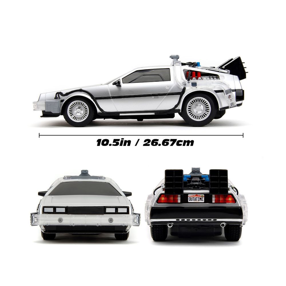 Jada - Back To The Future Time Machine RC Vehicle - Silver