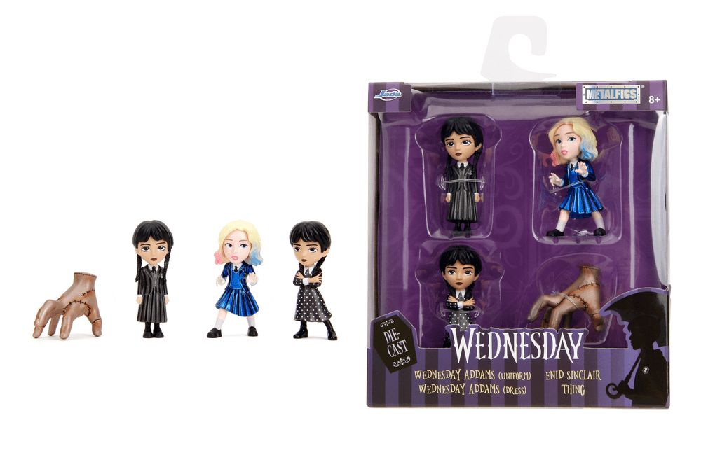 Jada - Wednesday Action Figures - 4 Pcs - 2.5-Inch