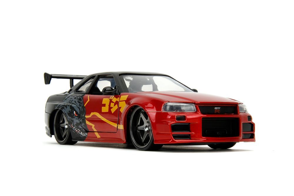 Jada - Godzilla 2002 Nissan Skyline GT-R Die-Cast Car