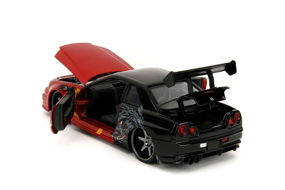 Jada - Godzilla 2002 Nissan Skyline GT-R Die-Cast Car