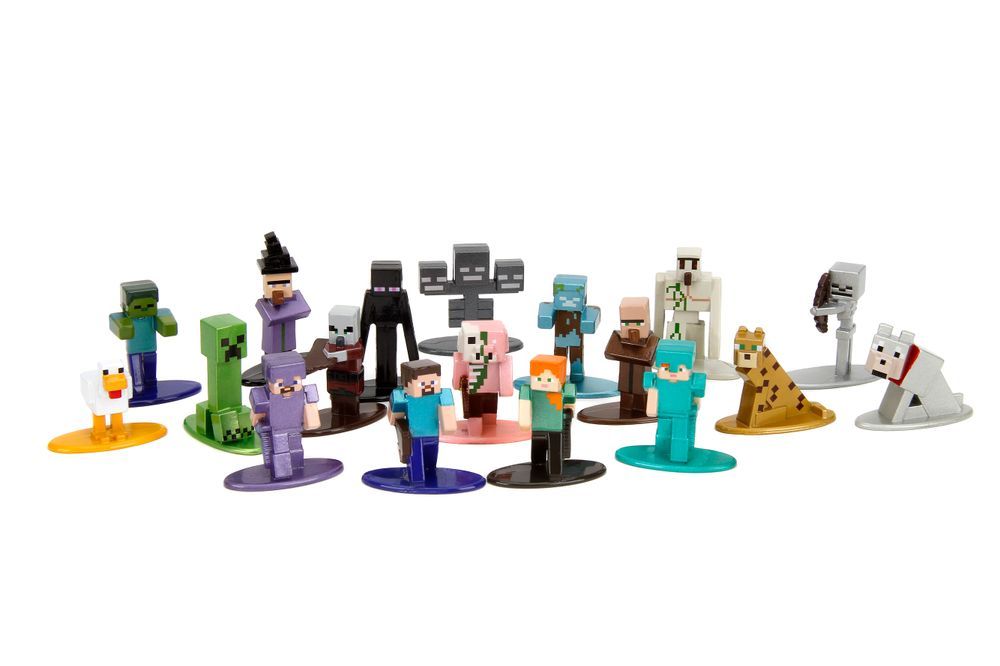 Jada - Wave 12 Minecraft Action Nano Figures - 18 Pcs - 4cm