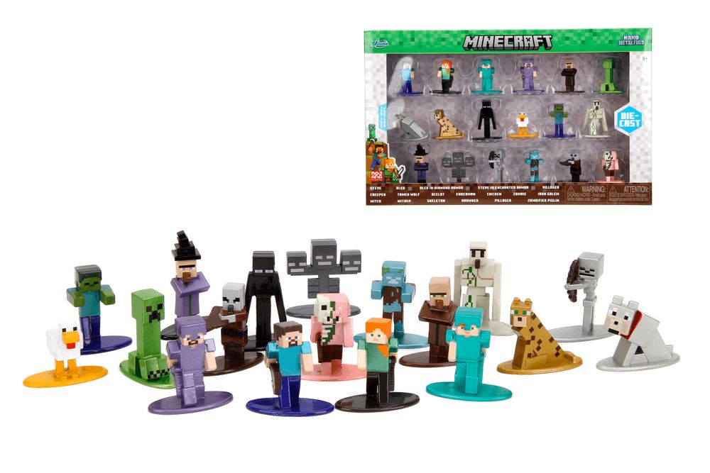 Jada - Wave 12 Minecraft Action Nano Figures - 18 Pcs - 4cm