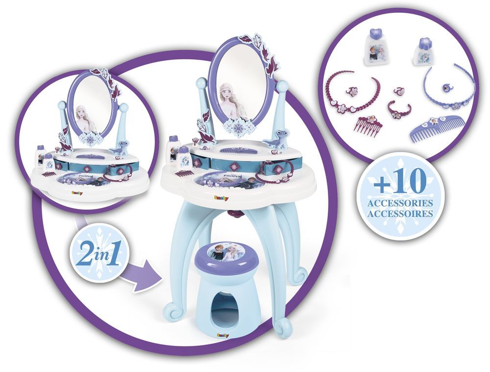 Smoby - 2-In-1 Dressing Table - Frozen