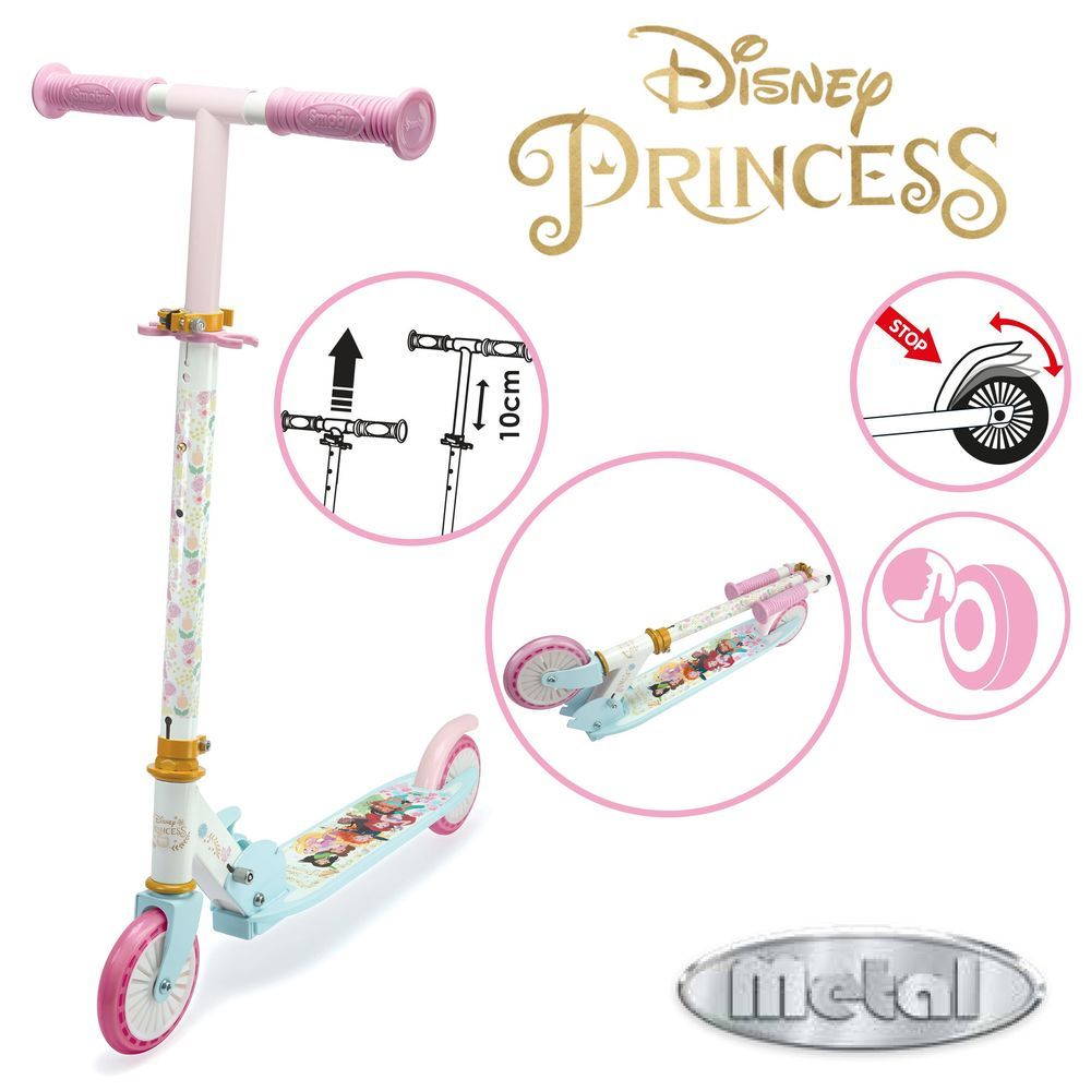 Smoby - Disney Princess Foldable Scooter - 2W