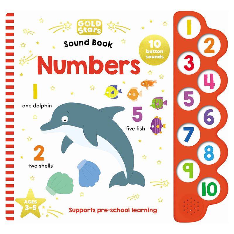 Gold Stars Vol. 2 - Numbers 10-Button Sound Book