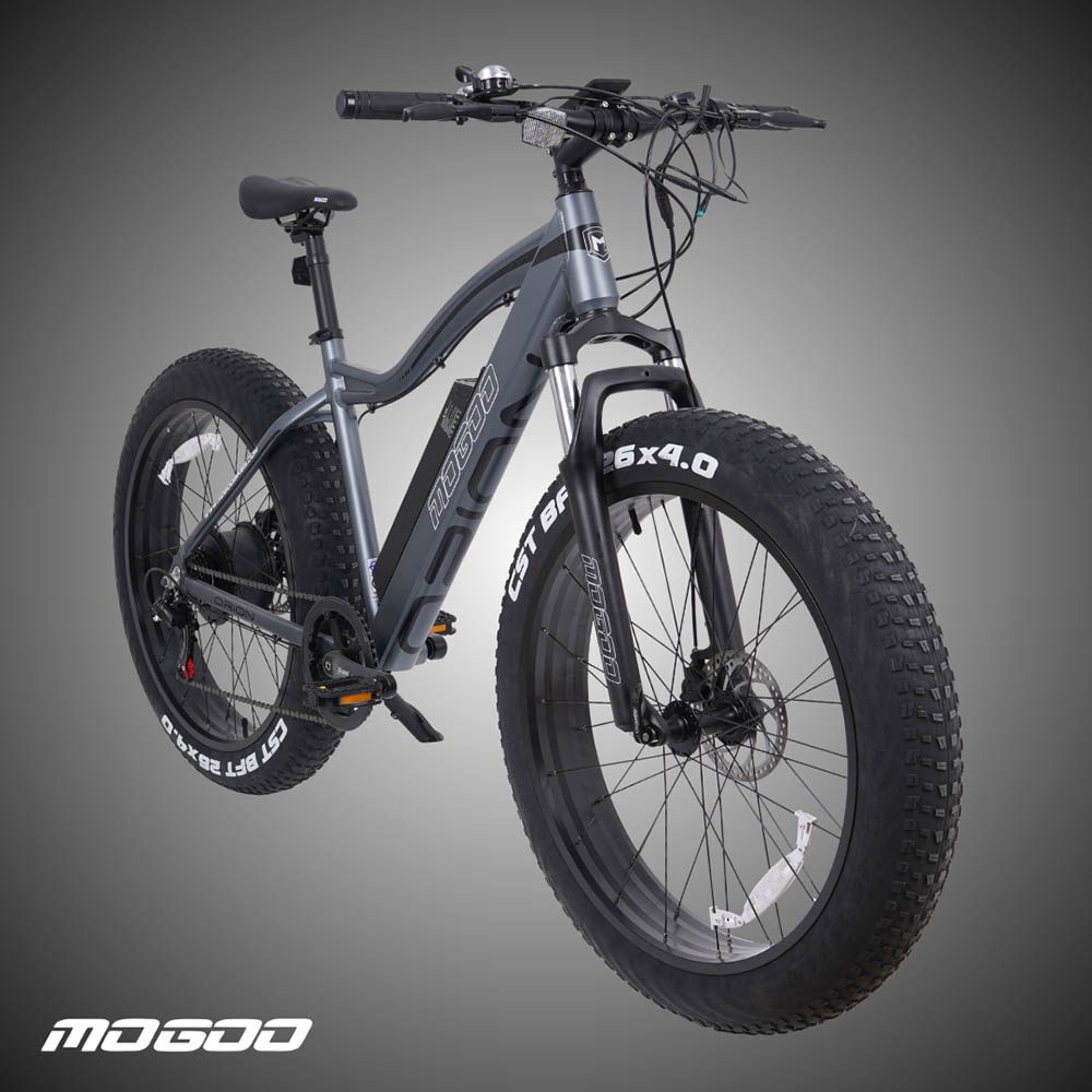 Mogoo - Orion E-Fat Mountain Bike - 26-Inch - Grey