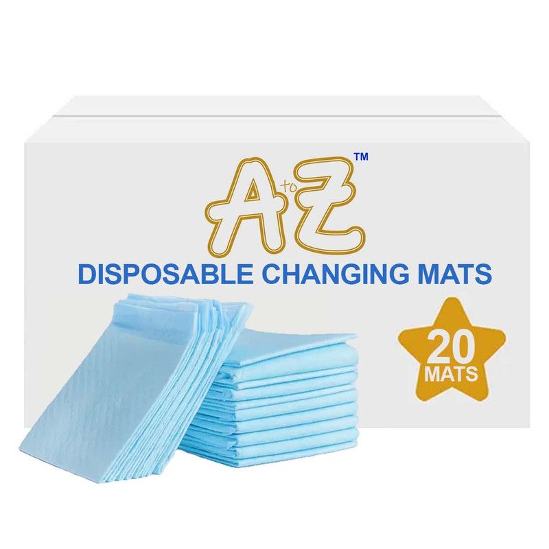 A to Z - Disposable Changing Mat - Pack of 20 - Large - Blue