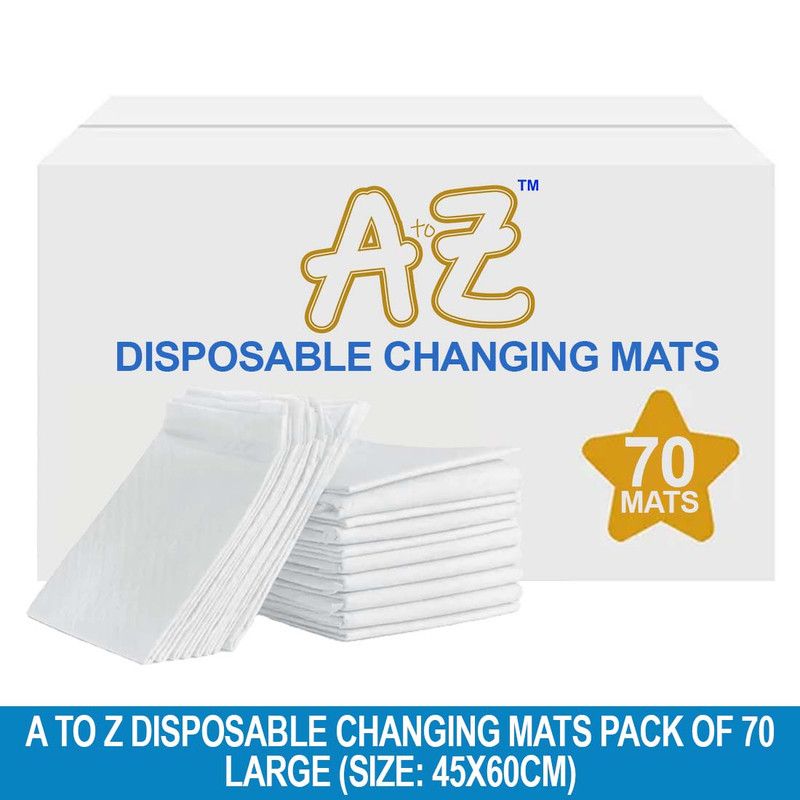 A to Z - Disposable Changing Mat - Pack of 70 - Large - White