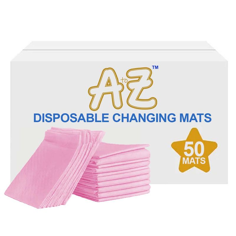 A to Z - Disposable Changing Mat - Pack of 50 - Large - Pink