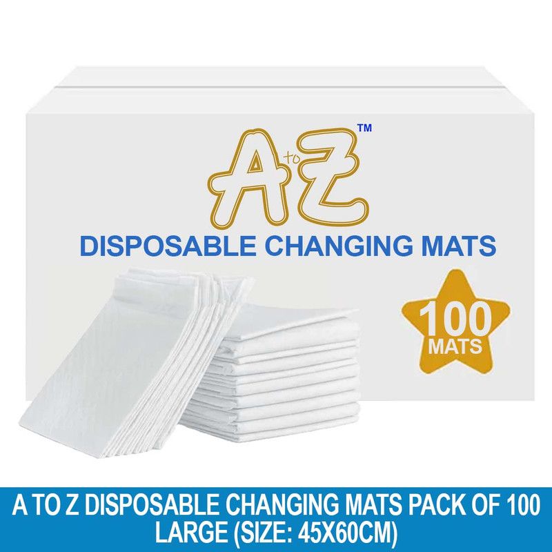 A to Z - Disposable Changing Mat - Pack of 100 - Large - White