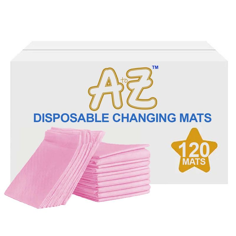 A to Z - Disposable Changing Mat - Pack of 120 - Large - Pink