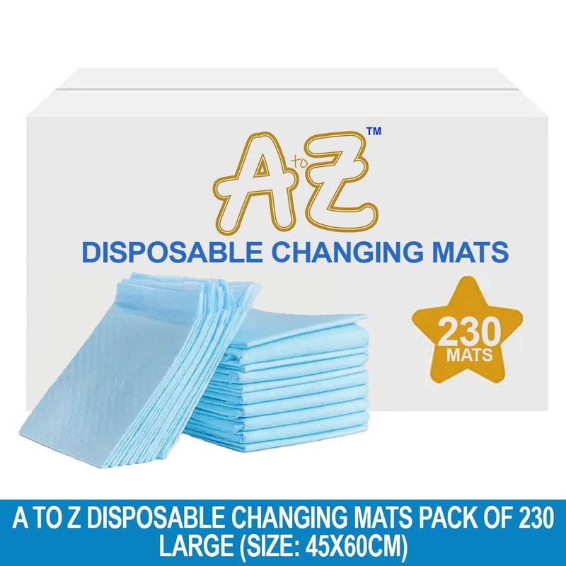 A to Z - Disposable Changing Mat - Pack of 230 - Large - Blue