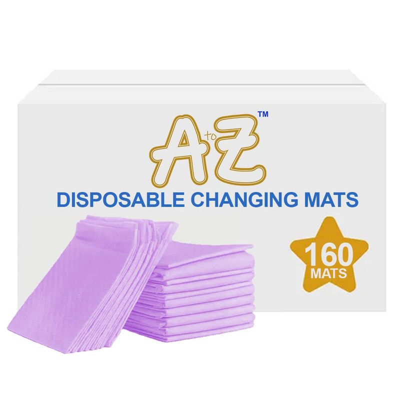 A to Z - Disposable Changing Mat - Pack of 160 - Large - Lavender