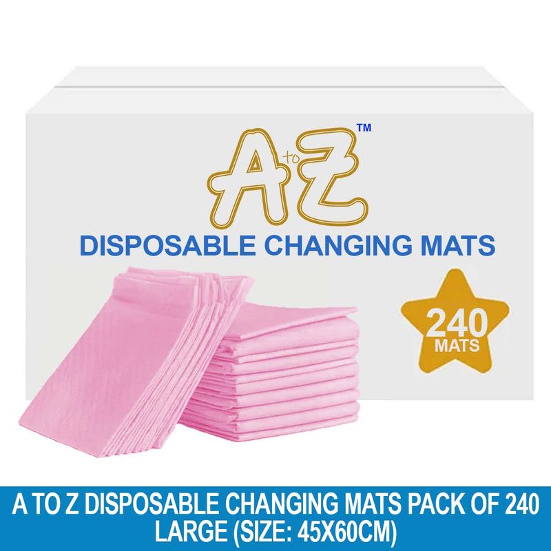 A to Z - Disposable Changing Mat - Pack of 240 - Large - Pink