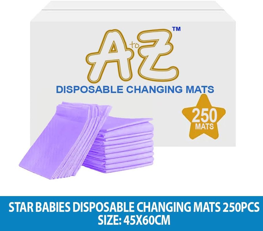 A to Z - Disposable Changing Mat - Pack of 250 - Large - Lavender