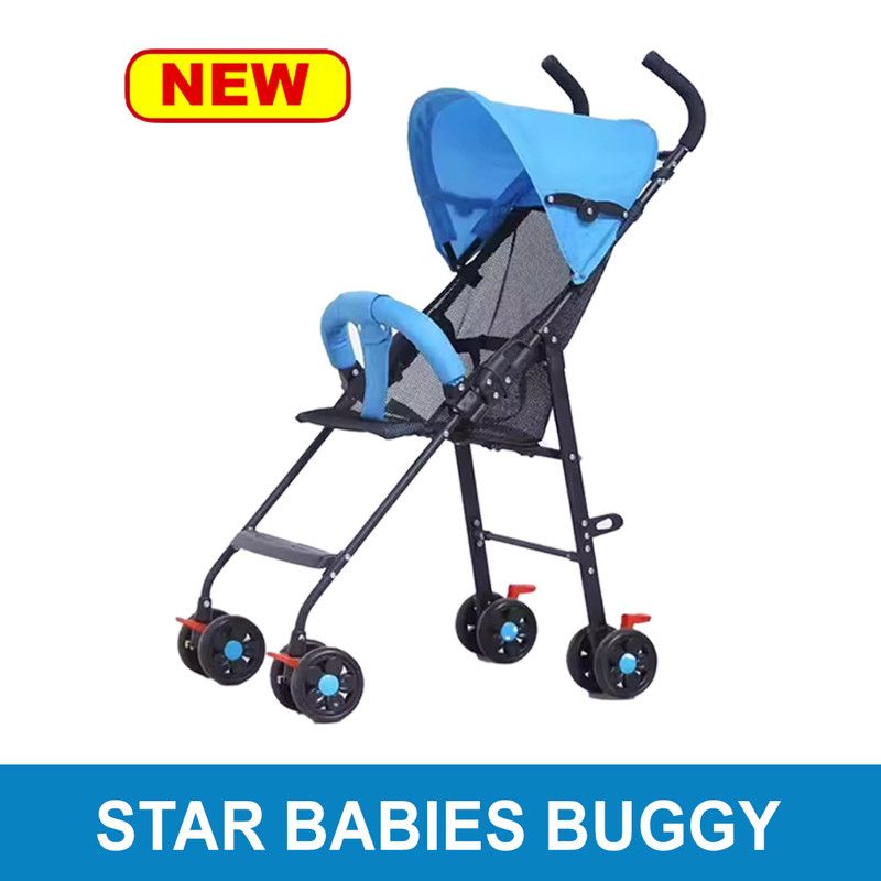 Star Babies - Light Weight Foldable Baby Stroller - Blue