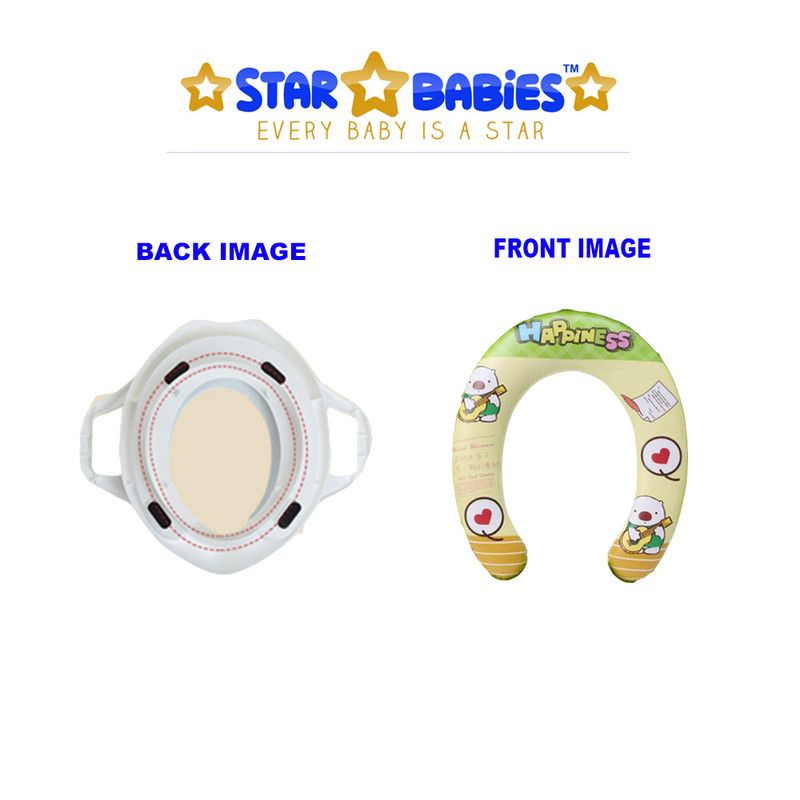 Star Babies - Portable Non-Slip Potty/Toilet Trainer Seat W/ Handle - Green