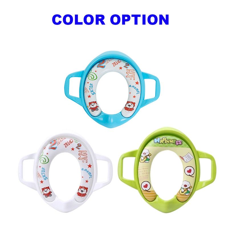 Star Babies - Portable Non-Slip Potty/Toilet Trainer Seat W/ Handle - Green