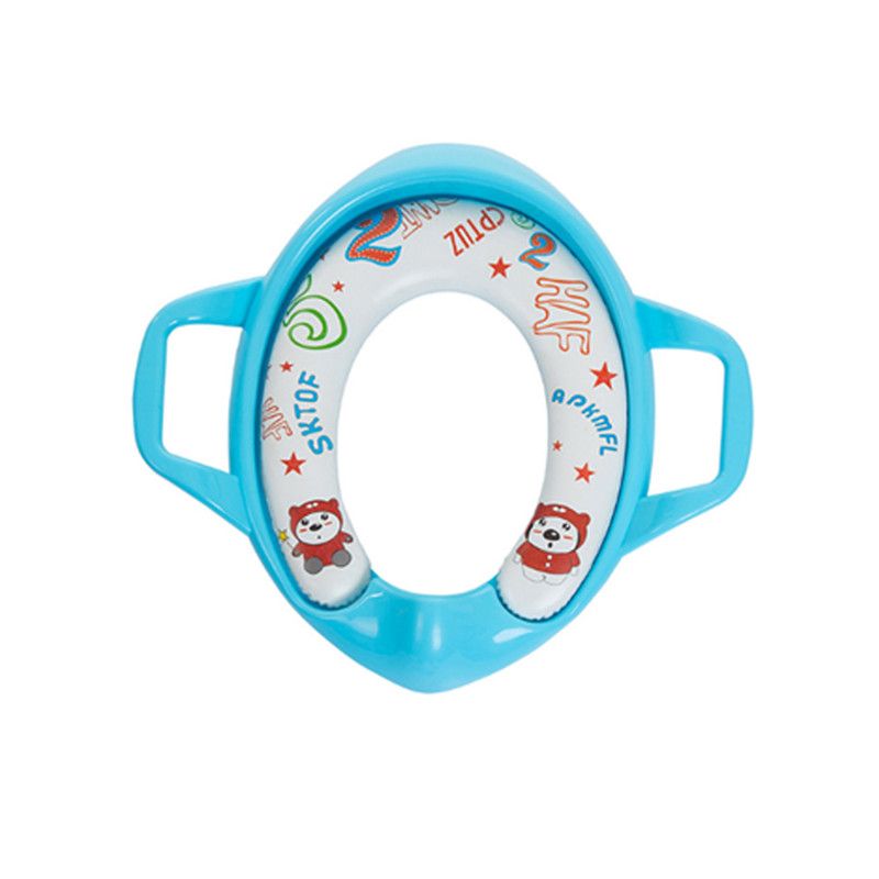 Star Babies - Portable Non-Slip Potty/Toilet Trainer Seat W/ Handle - Blue