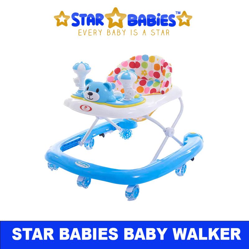 Star Babies - Baby Walker W/ Wheels - Blue