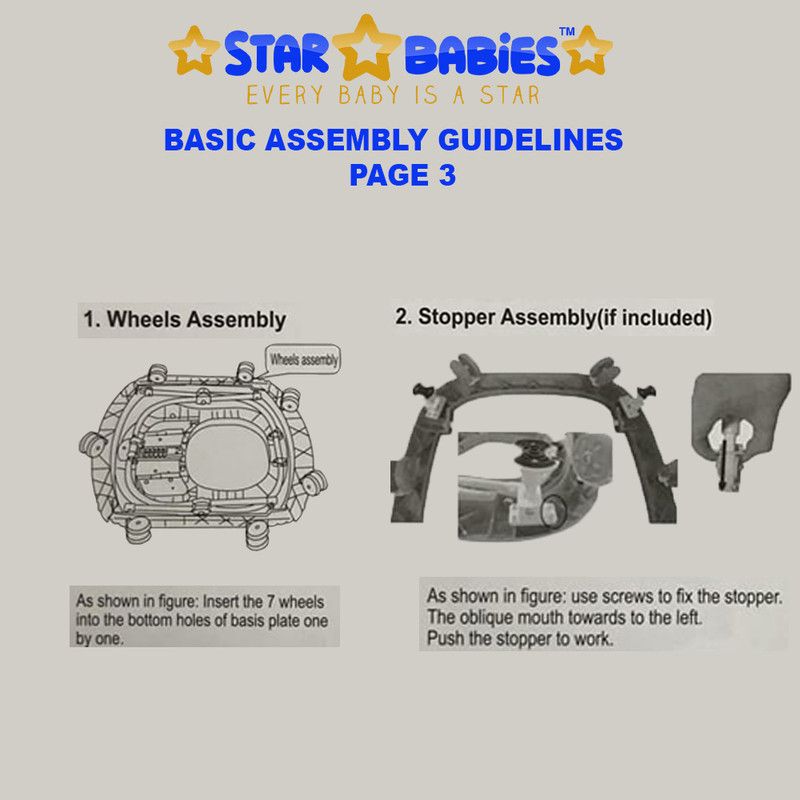 Star Babies - Baby Walker W/ Wheels - Coffee