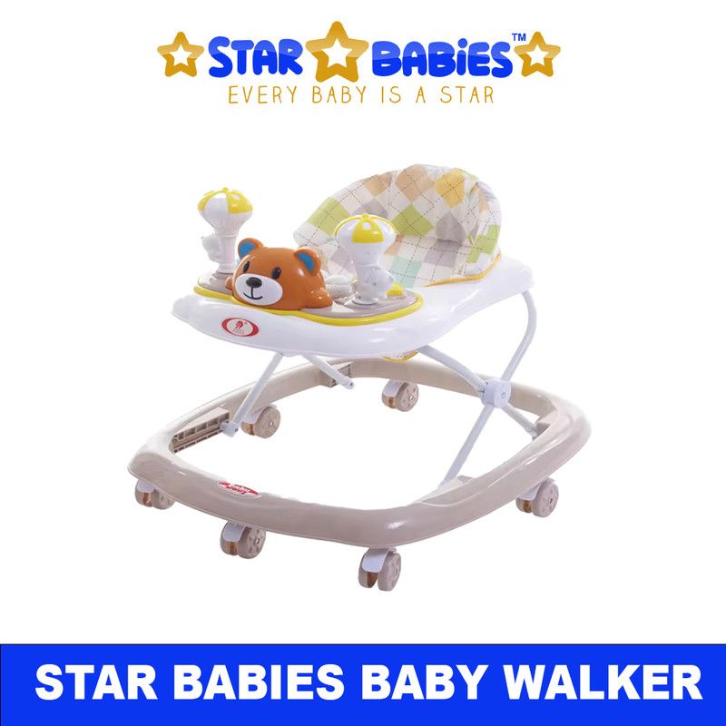 Star Babies - Baby Walker W/ Wheels - Coffee