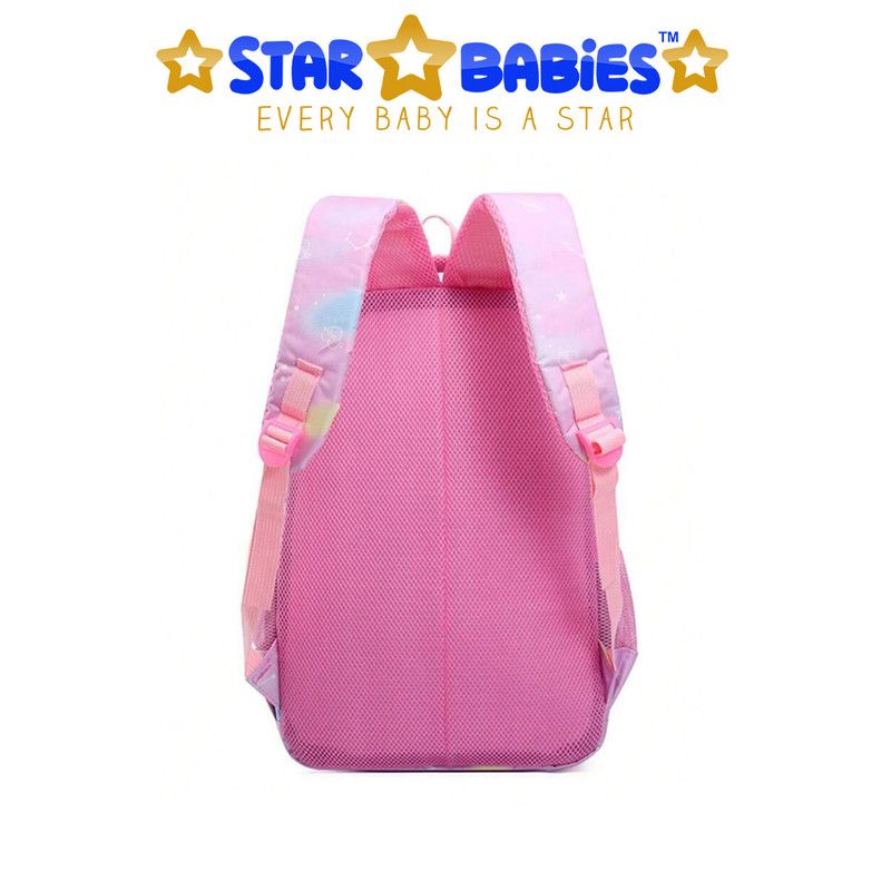 Star Babies - Custom Unique Fancy School Backpack - Rainbow Pink